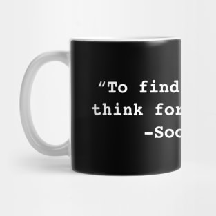 socrates quote Mug